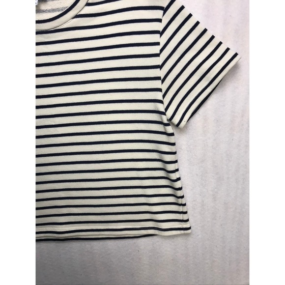 Splendid Womens Striped 2 Piece Set Crop Top Maxi Skirt Ivory Navy RS4K44E M - Picture 6 of 16